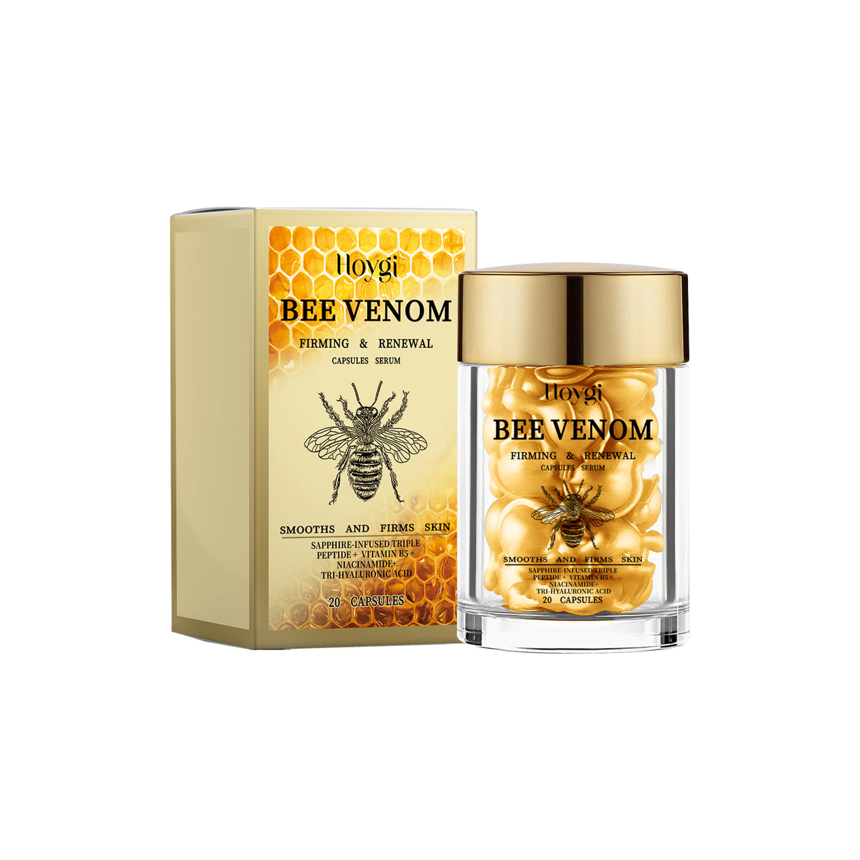 Bee Venom Facial Care Capsules Nourish, Moisturize, Improve Skin's Youthful Vitality And Firming Skin Care Capsules