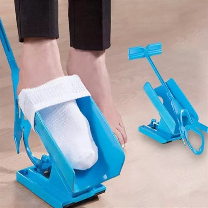 Pregnant Elder Sock Wearing Shoe Horn Device Slider Easy on /off Sock Aid Kit Shoe Horn Device No Bending Stretching Straining - V.I.P Digital Presence
