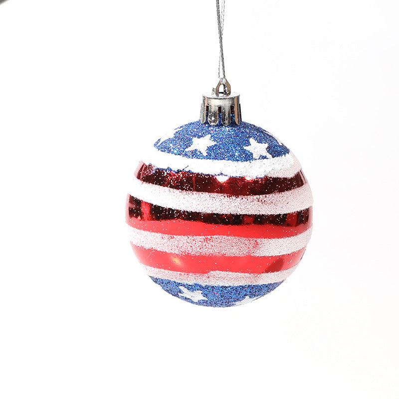 Hanging decorative props Captain America Christmas plastic ball hand-painted ball cover - V.I.P Digital Presence