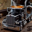 1PC Creative 11oz Truck-Design Coffee Mug. Ideal as a semi-truck coffee cup or home kitchen desktop ornament. - V.I.P Digital Presence