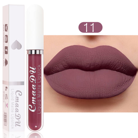 CmaaDu 18 Color Lipstick Matte Non-Stick Cup Waterproof Long Lasting Lip Gloss - V.I.P Digital Presence