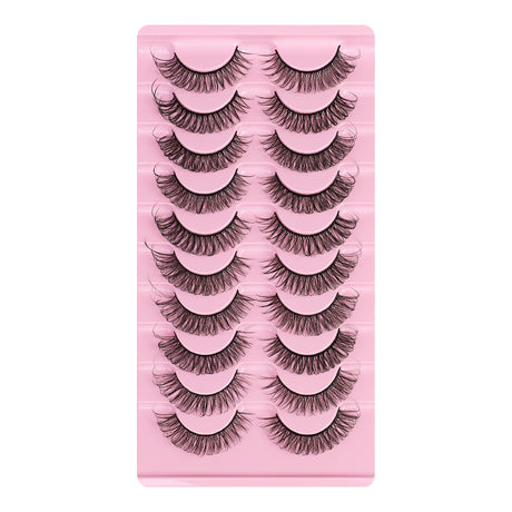 New Russian Volume False Eyelashes DD Curved Thick Eyelashes Ten Pairs Of Chemical Fiber Natural Charm Eyelashes - V.I.P Digital Presence