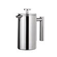 Coffee pot 304 stainless steel French press double-layer hand-pour straight handle coffee brewing pot - V.I.P Digital Presence