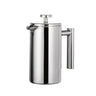 Coffee pot 304 stainless steel French press double-layer hand-pour straight handle coffee brewing pot - V.I.P Digital Presence