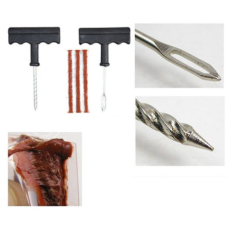 Car Tire Repair Tool Kit For Tubeless Emergency Tyre Fast Puncture Plug Repair Block Air Leaking For Car/Truck/Motobike - V.I.P Digital Presence