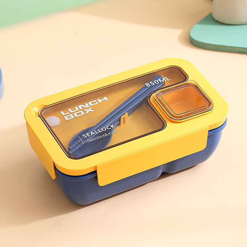 Portable hand-held lunch box with compartments microwaveable lunch box simple light meal lunch box - V.I.P Digital Presence