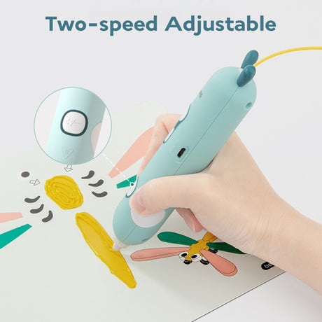 Beiens 3D Pen Creativity DIY Printing Pen Early Educational Drawing Toys ABS Filament Kids Design Drawing Pen Montessori Toys - V.I.P Digital Presence