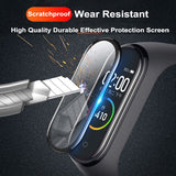 Cristal protector 3D para Xiaomi Mi Band 4 y 5, película de cristal para Mi Band 5, correa de reloj inteligente 4 y 5, película protectora de pantalla suave para Mi Band 4 