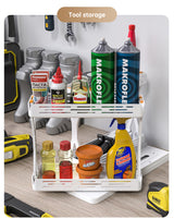 Pull out Rotating Spice Rack Organizer for Cabinet Rotate Makeup Organizer Slide Bottle Box Holder Plastic Seasoning Spice Rack - V.I.P Digital Presence