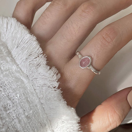 Dopamine love colored zircon diamond ring female niche index finger high-end fashion personality open ring - V.I.P Digital Presence