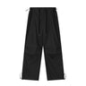 Wrinkled Casual Straight Cargo Pants Men's American Loose Solid Color Thin Sports Drawstring Cuffed Long Trousers - V.I.P Digital Presence