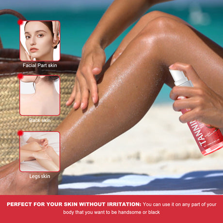 Tanning Mist, Sun Free Long-Lasting Self-Tanning Bronzed Wheat Skin Gentle Moisturizing Skin Care - V.I.P Digital Presence