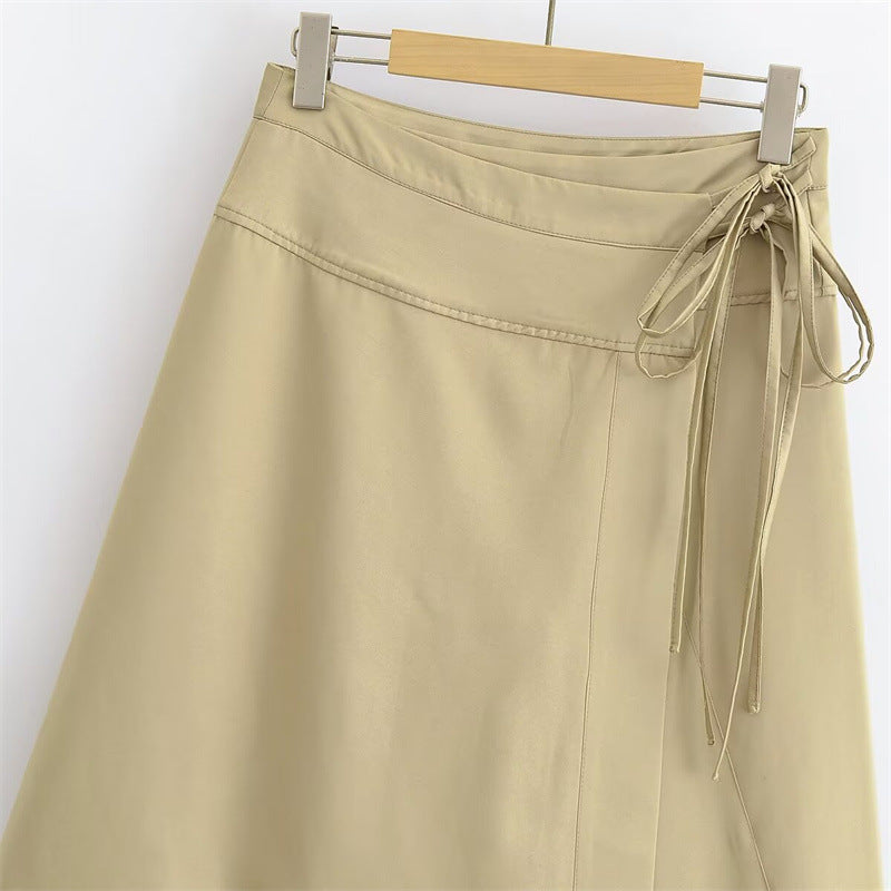 Summer New  Style Women's Fashionable Elegant Wrap Skirt with Mid-Waist and Midi Length - V.I.P Digital Presence