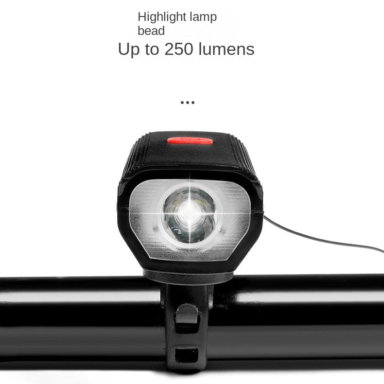 Bicycle lights, headlights, mountain bikes, night riding, charging, strong light flashlight, USB charging, horn lights, riding e - V.I.P Digital Presence