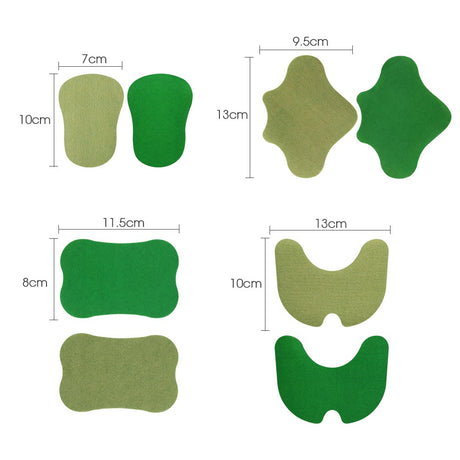 12pieces/Bag Foot Neck Knee Waist Massage Stickers Wormwood Natural Plant Self-heating Relief Joint Ache Pain Cinnamon Ginger - V.I.P Digital Presence