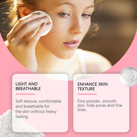 Setting powder with brush， Natural Makeup Light, Delicate Breathable Fit Dry And Wet Dual Use Powder Lasting Makeup - V.I.P Digital Presence