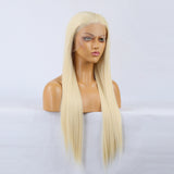 Natural Realistic Wig 613# Chemical Fiber Front Lace Long Straight Hair Matte High Temperature Silk Headgear - V.I.P Digital Presence