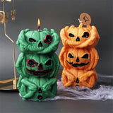 New Halloween Pumpkin Ghost Silicone Candle Mold Frog Owl Fox Pumpkin Animal Scented Plaster Resin - V.I.P Digital Presence