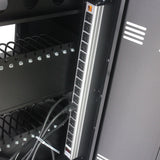 Mobile Charging Cart and Cabinet for Tablets Laptops 30-Device With Combination Lock--Black - V.I.P Digital Presence