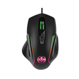 USB wired optical gaming mouse with 8 buttons illuminated breathing light firepower button - V.I.P Digital Presence