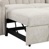 U_STYLE Convertible Soft Cushion Sofa Pull Bed ,for Two People to Sit On - V.I.P Digital Presence