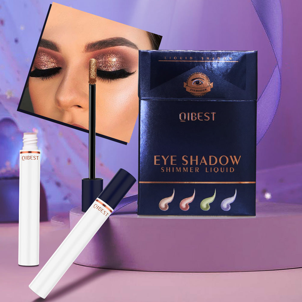 QIBEST Smoke Tube Eye Shadow Set Diamond Pearl Liquid Eye Shadow Shining Bright Eye Shadow Liquid - V.I.P Digital Presence