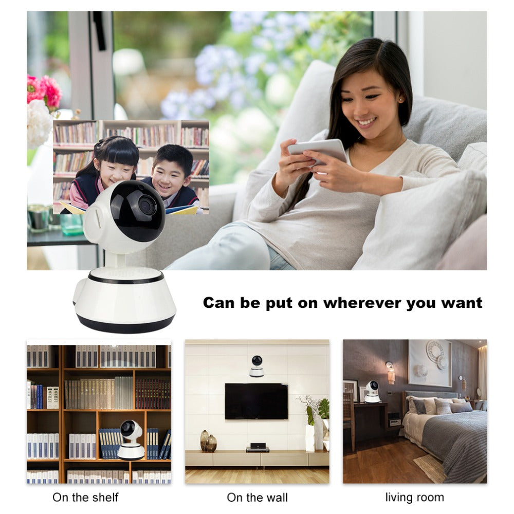 Baby Monitor Portable WiFi IP Camera 720P HD Wireless Smart Baby Camera Audio Video Record Surveillance Home Security Camera - V.I.P Digital Presence