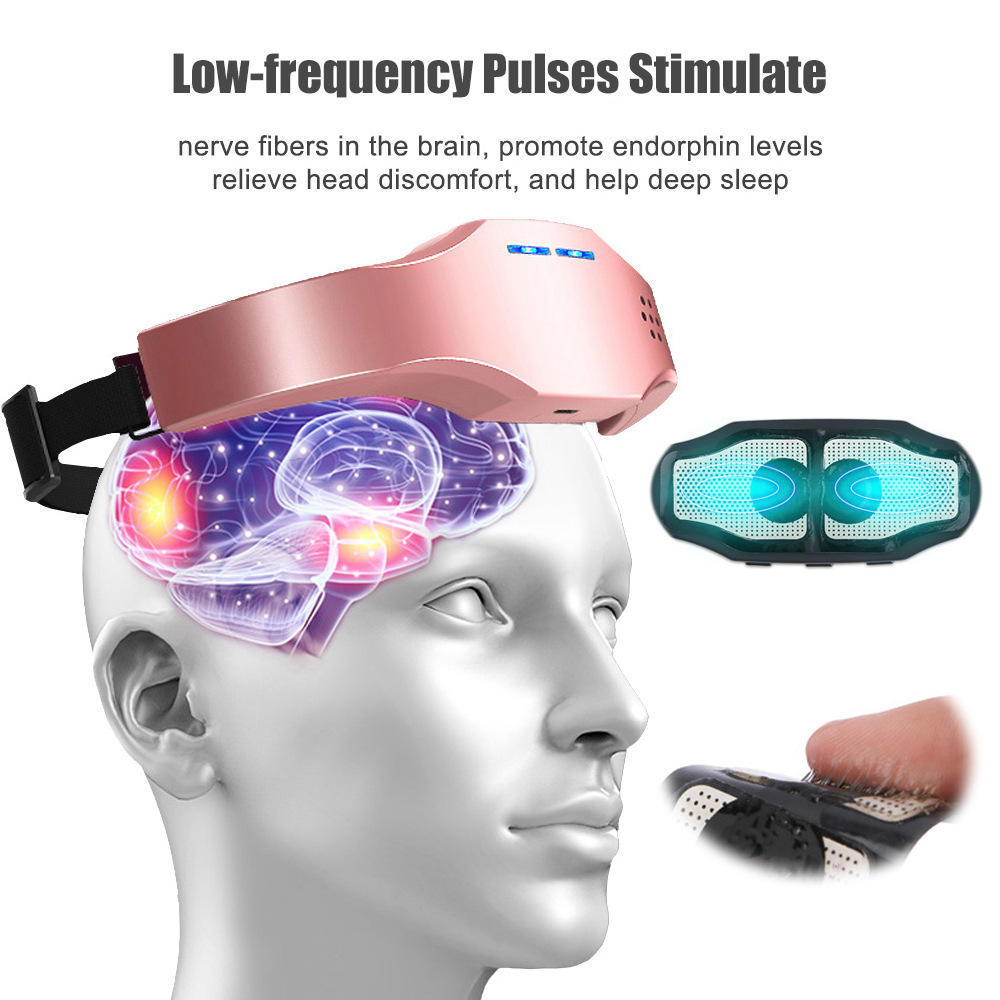 Sleep aid insomnia black pink white gold smart electrotherapy Ems sleep aid device portable massager - V.I.P Digital Presence