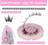 DIY false eyelashes set whole cut eyelashes European and American thick curling travel size eyelash combination - V.I.P Digital Presence