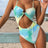 Cutout Tie-Dye Spaghetti Strap One-Piece Swimwear - V.I.P Digital Presence