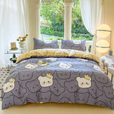 Cartoon Four-Piece Set Fresh Autumn and Winter Single Student Dormitory Bedding Sheet Three-Piece Set Single Quilt Cover - V.I.P Digital Presence