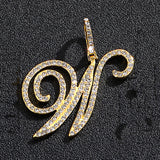 Hip hop accessories grass letter pendant melon seed buckle Cuban chain accessory - V.I.P Digital Presence