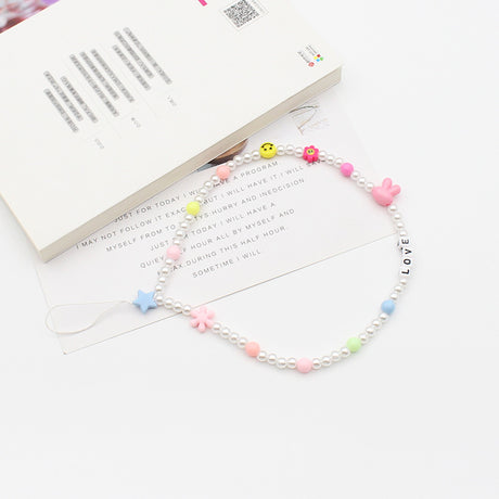 New Mixed Color Soft Pottery Pearl Mixed String Bohemian Simple Style Anti-Drop Function Mobile Phone Chain - V.I.P Digital Presence