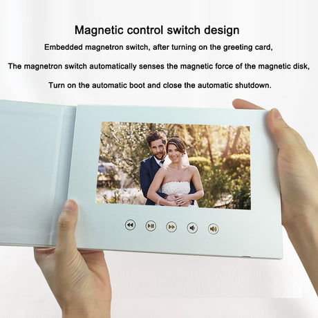 Multi functional commercial wedding video invitation letter linen material video brochure - V.I.P Digital Presence