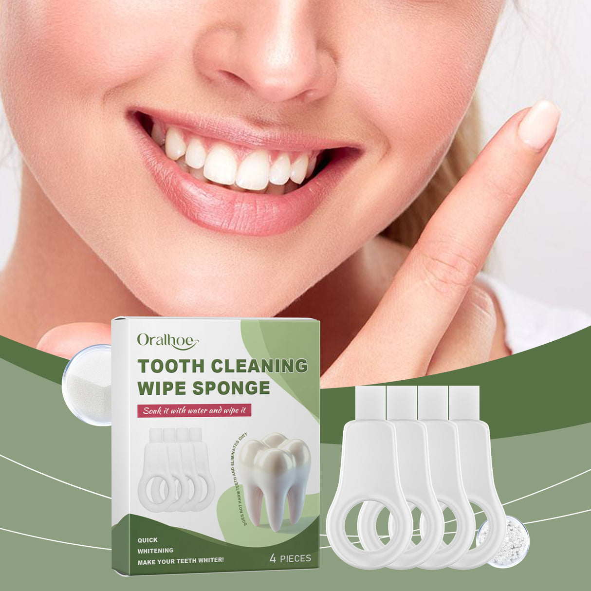 Sponge Tooth Cleaner Daily Care For Oral Hygiene Cleaning Teeth Stains Sponge Tooth Cleaner - V.I.P Digital Presence