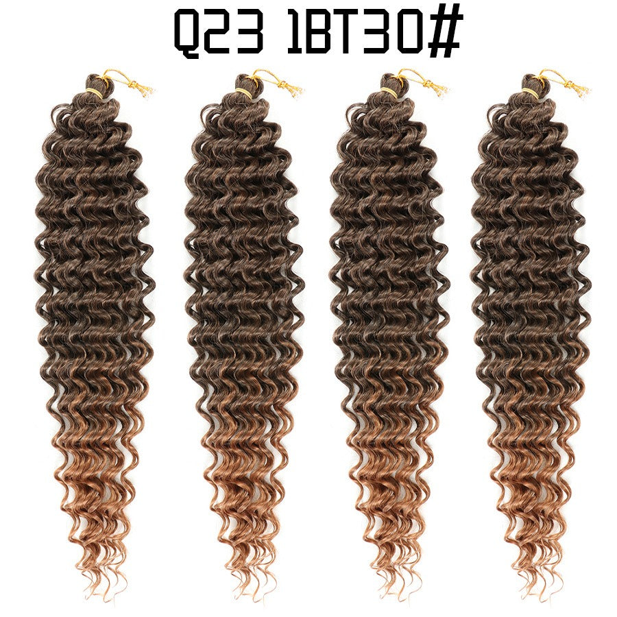 African crochet hair wig Deep Wave hair Latin American curly braided hair fluffy - V.I.P Digital Presence