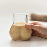 creative Butt Drinking Glass  Borosilicate Glass Transparent Butt Drinking Cup Funny Glass Cup For Holiday Thick Coffee Mug - V.I.P Digital Presence