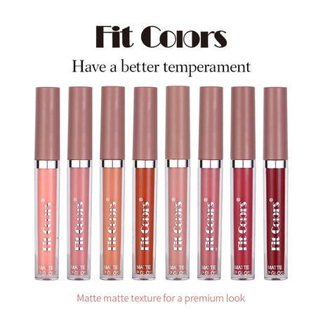 Fit Colors Matte Non Stick Cup Lip Gloss Fog Face Velvet Thin Tube Liquid Lipstick - V.I.P Digital Presence