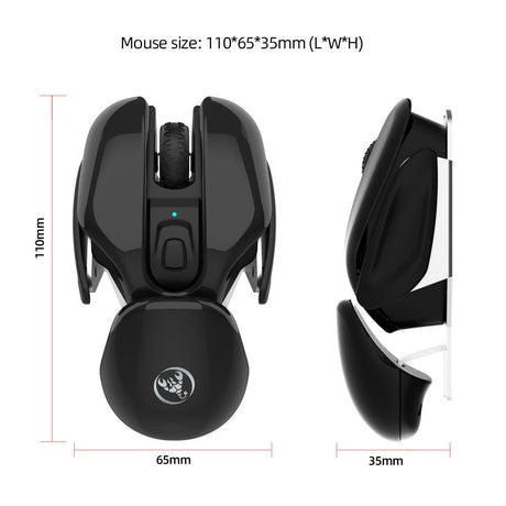 New USB wireless mouse 1600DPI rechargeable office mouse desktop laptop accessories - V.I.P Digital Presence