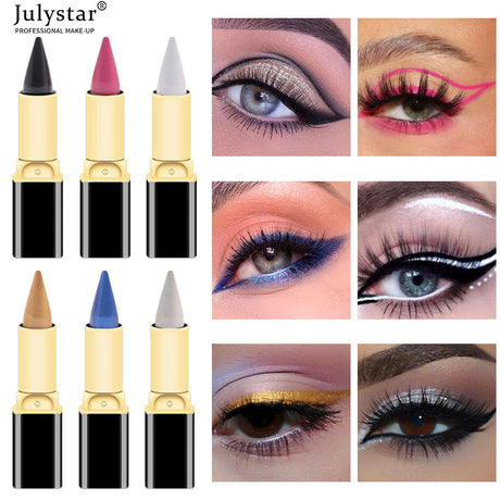 New Colorful Easy Coloring Non Staining Eyeliner Waterproof Non Fading Eyeliner Paste Pen - V.I.P Digital Presence