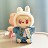 [Clothes Only] 1st/2nd generation Labubu clothes pendant Labubu sitting party baby clothes teddy bear suspenders cute pants - V.I.P Digital Presence