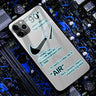 Funda deportiva con luz LED para iPhone 12, 11 Pro Max, 8, 7, 6, 6S Plus, carcasa de vidrio templado con flash para iPhone X, XS, MAX, XR, SE 