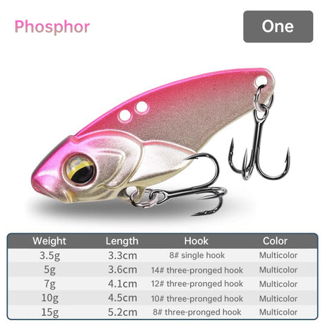 1PCS 3.5g/5g/7g/10g/15g VIB Fishing Lure – Rattlesnake Iron Jig, long-cast hard lure for predatory fish. - V.I.P Digital Presence