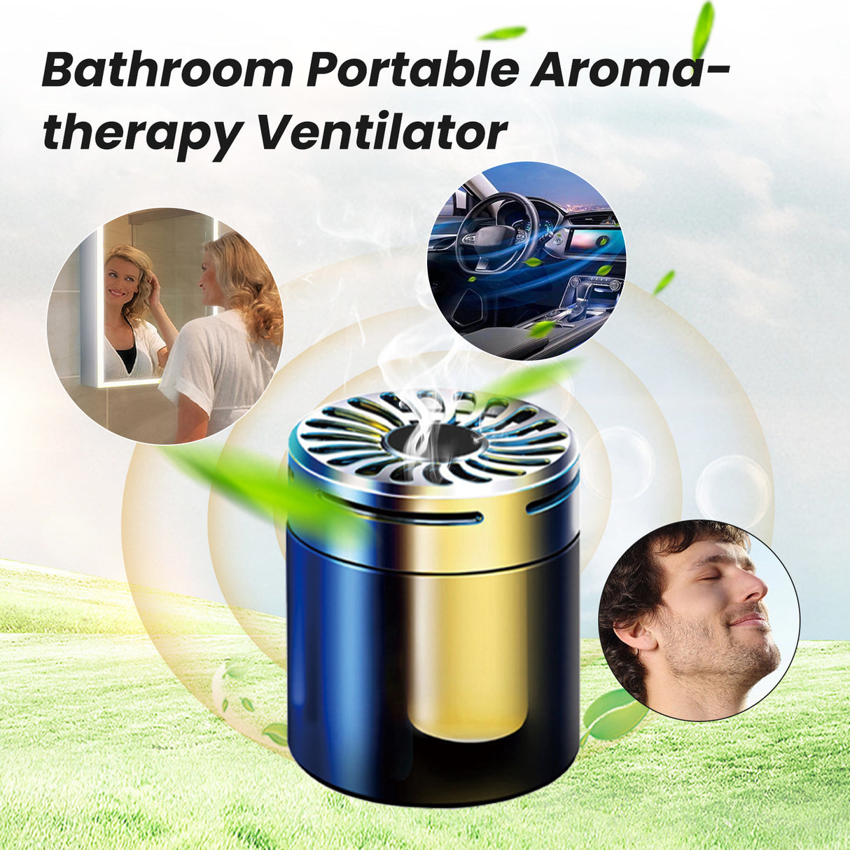 Bathroom Portable Ventilation Aromatherapy, Car Aromatherapy Bathroom Bedroom Deodorant Adornment - V.I.P Digital Presence