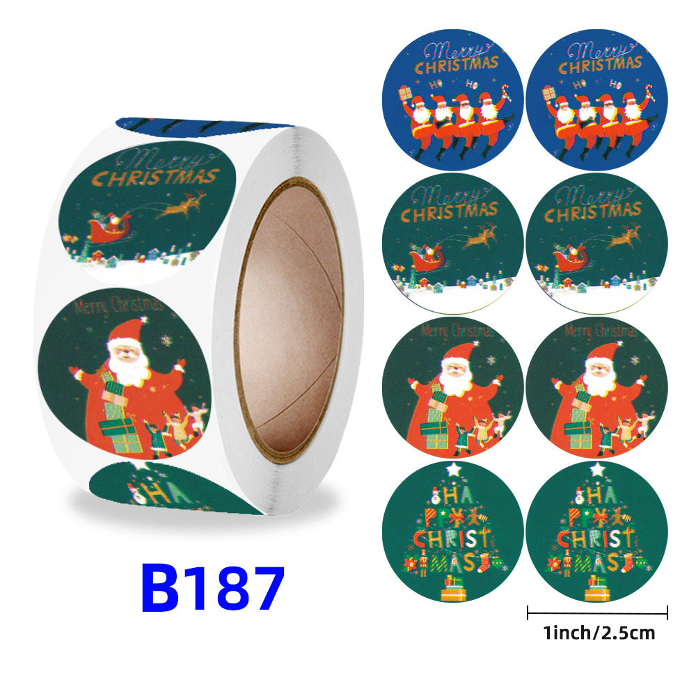 Christmas gift stickers decorative sealing sticker Merry Christmas Reward Self-adhesive labels Children's Day party - V.I.P Digital Presence