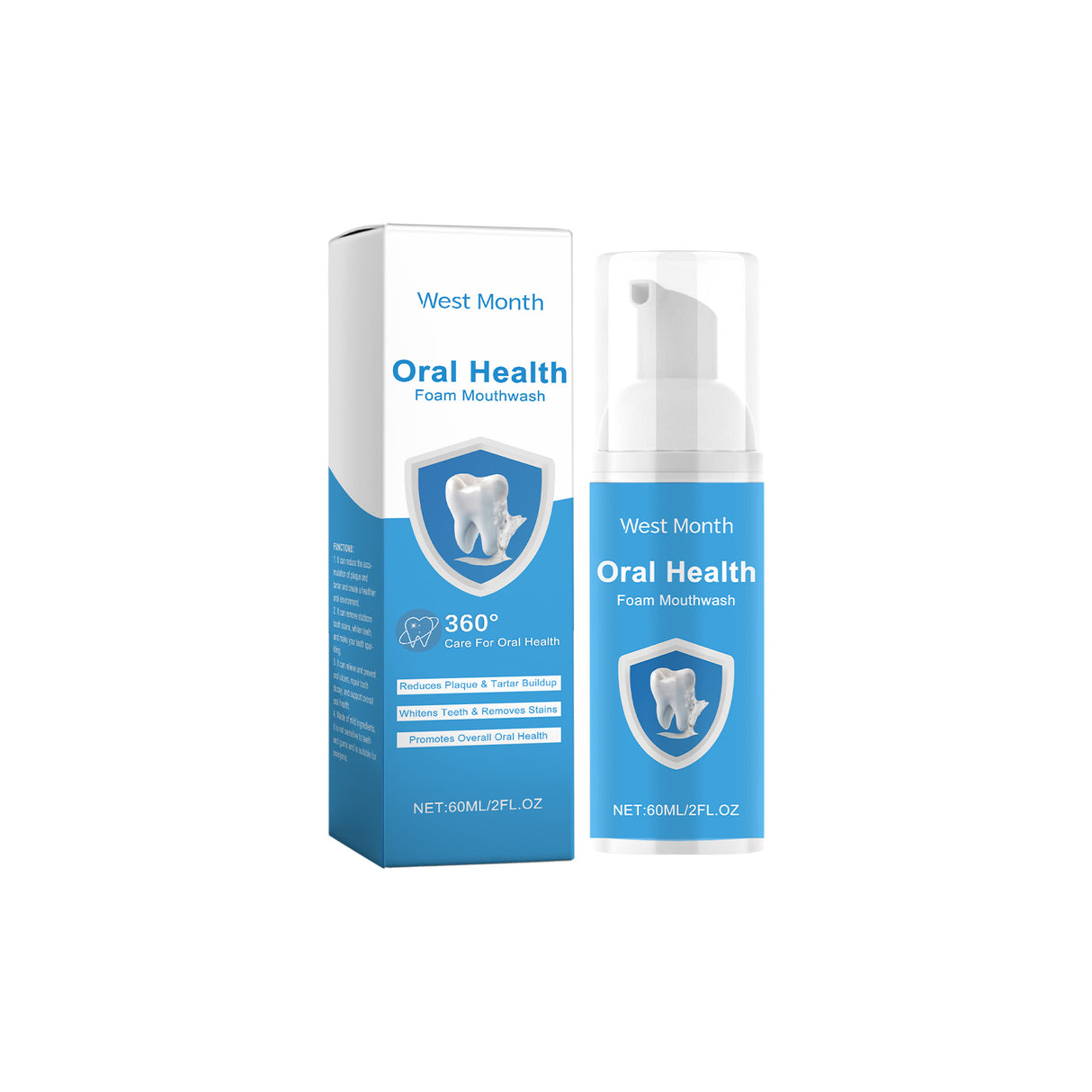 Foaming Mouthwash, Gentle Ingredients Clean Teeth Stains Remove Odors Fresh Mouthwash - V.I.P Digital Presence