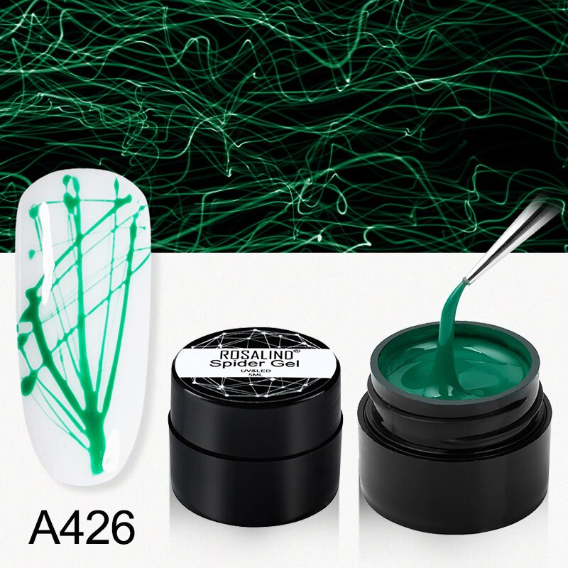 ROSALIND Gel Spider Line For Nails Art Gel Polish UV Colors Painting Gel Nail Polish Spider Gel Lacquer Web Stickers Gel Polish - V.I.P Digital Presence