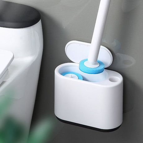 Wall Mounted Disposable Tool with No Dead Corners for Cleaning Bathroom and Toilet Brushes - V.I.P Digital Presence