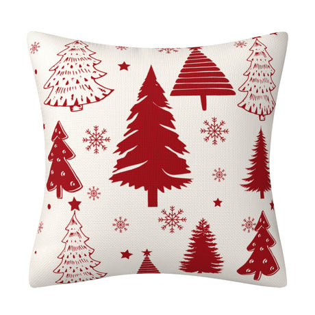 Red Christmas Snowflake Pillow Cover Amazon Home Sofa Cushion Cover Holiday Decoration Pillow - V.I.P Digital Presence