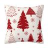 Red Christmas Snowflake Pillow Cover Amazon Home Sofa Cushion Cover Holiday Decoration Pillow - V.I.P Digital Presence